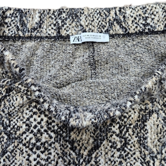 Zara Cream, black skirt Size M - Picture 2 of 3